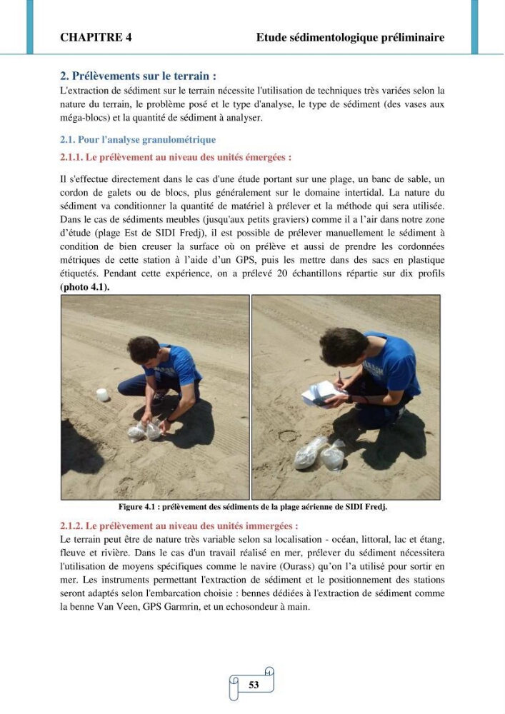 Modélisation numérique de la morphodynamique d\'une côte sableuse soumise à l\'effet des vagues et des houles cas : Plge de Sidi Fredj