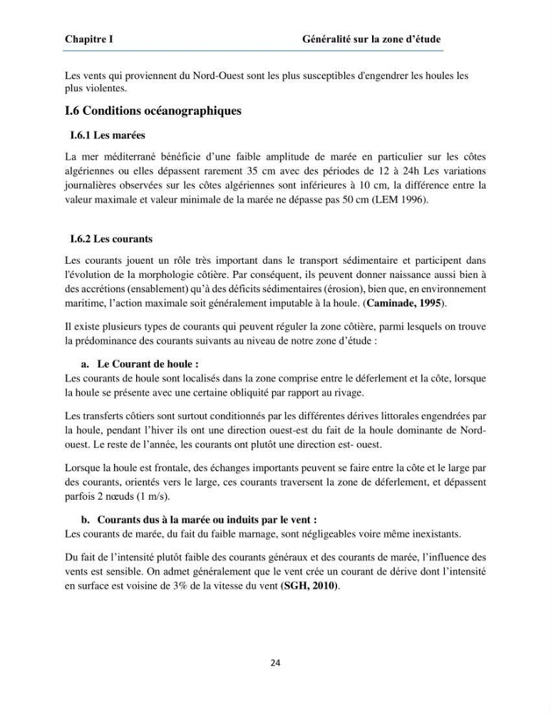 Etude du fonctionnement hydro-sédimentaire De la plage de Palm-Beach