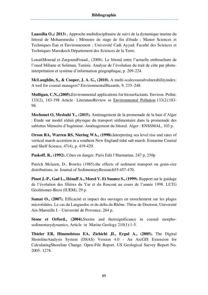 Etude du fonctionnement hydro-sédimentaire De la plage de Palm-Beach