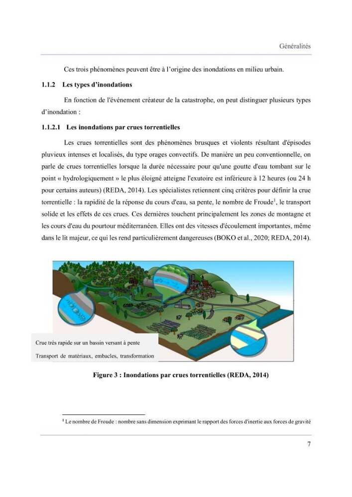 Contribution à l’étude des inondations dans une zone côtière wilaya d’Alger