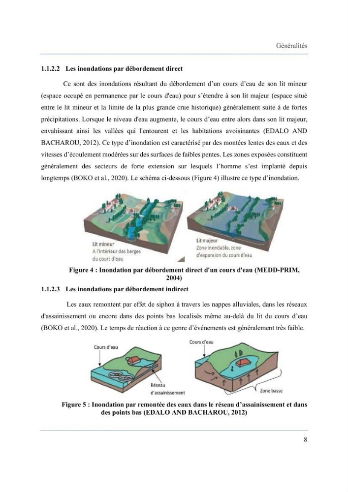 Contribution à l’étude des inondations dans une zone côtière wilaya d’Alger