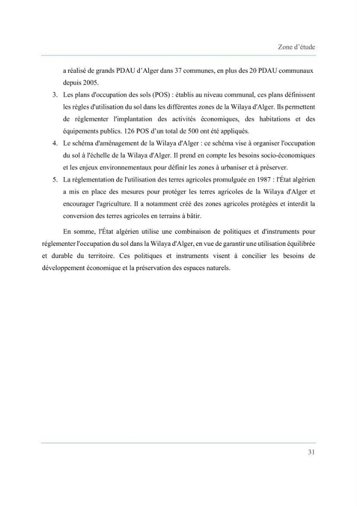 Contribution à l’étude des inondations dans une zone côtière wilaya d’Alger