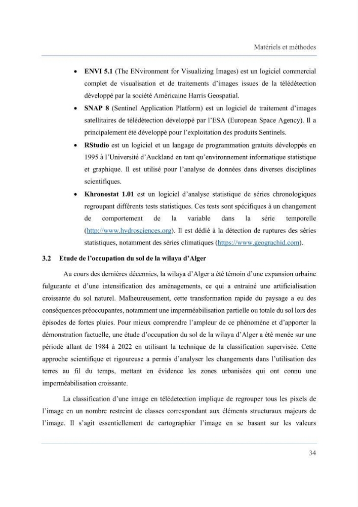 Contribution à l’étude des inondations dans une zone côtière wilaya d’Alger