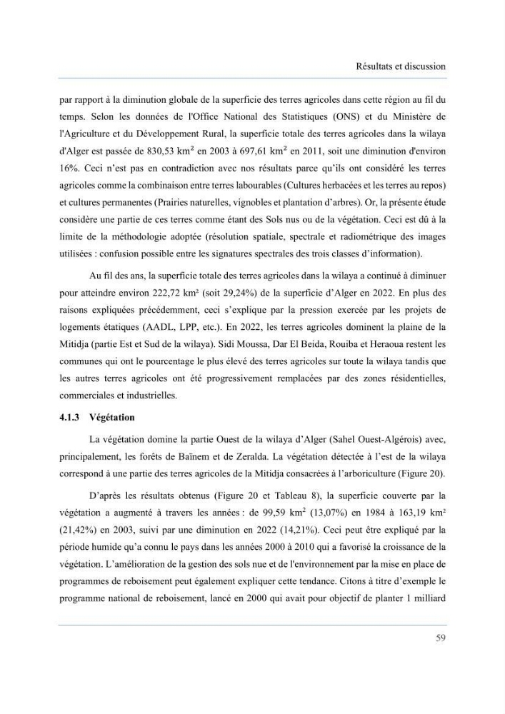 Contribution à l’étude des inondations dans une zone côtière wilaya d’Alger
