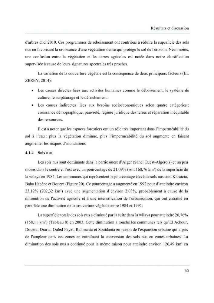 Contribution à l’étude des inondations dans une zone côtière wilaya d’Alger