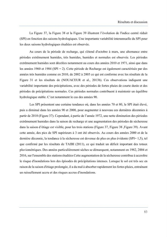 Contribution à l’étude des inondations dans une zone côtière wilaya d’Alger
