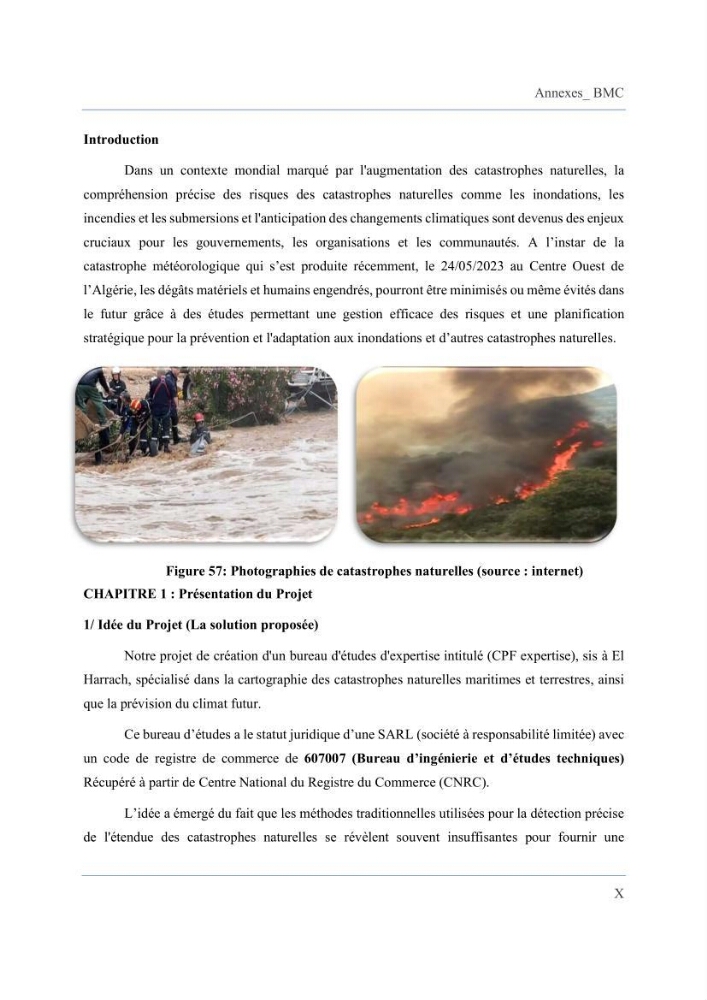Contribution à l’étude des inondations dans une zone côtière wilaya d’Alger