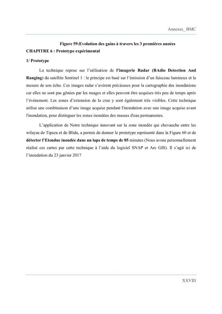 Contribution à l’étude des inondations dans une zone côtière wilaya d’Alger