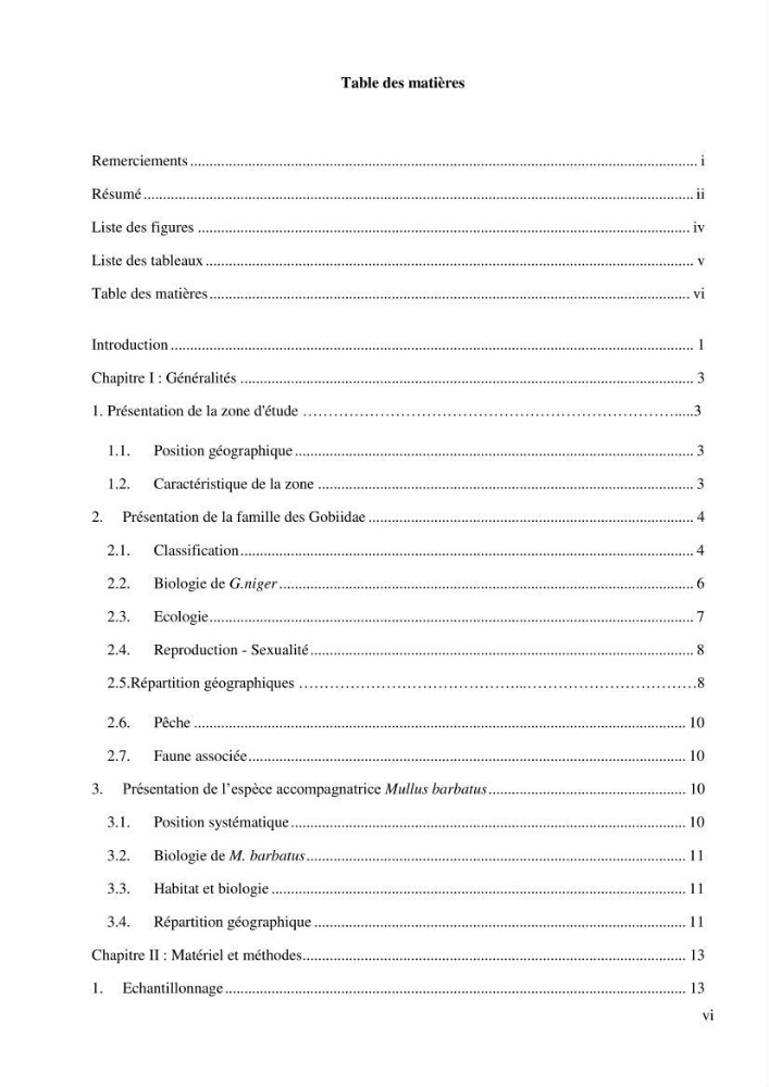 Contribution à l’étude de la croissance et de l’exploitation du gobie noir Gobius niger L., 1758 (Actinopterygii, Perciformes) du golfe de Béjaïa