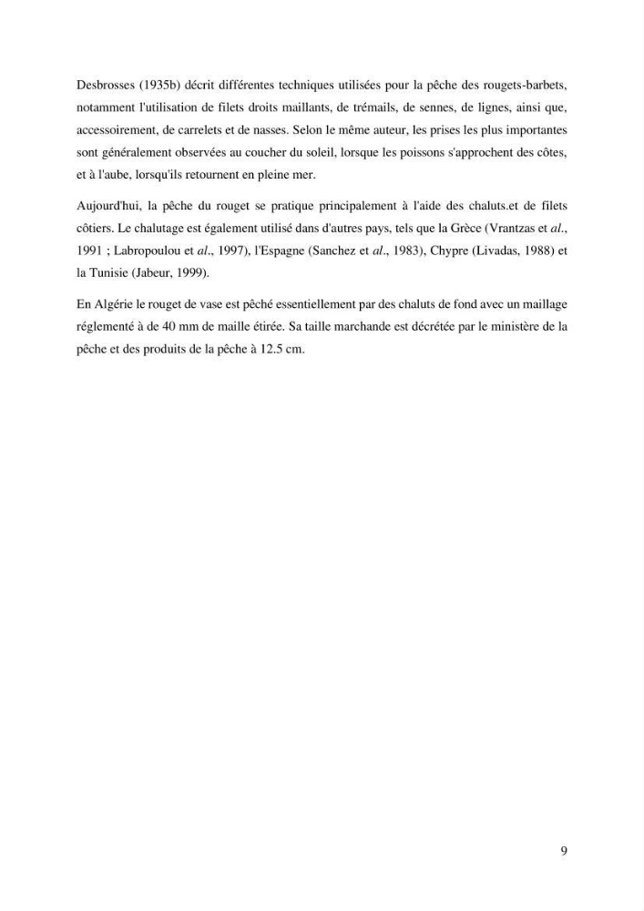 Effet du changement de la sélectivité sur le rendement de la production du rouget de vase Mullus barbatus Linenaeus, 1758 (Actinopteri, Mullidae) dans la baie de Ghazaouet