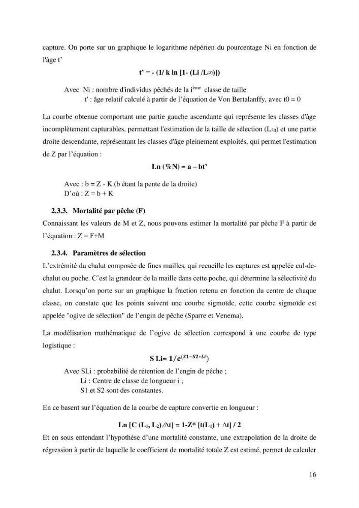 Effet du changement de la sélectivité sur le rendement de la production du rouget de vase Mullus barbatus Linenaeus, 1758 (Actinopteri, Mullidae) dans la baie de Ghazaouet