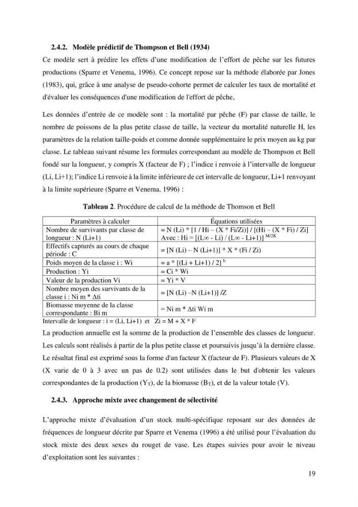 Effet du changement de la sélectivité sur le rendement de la production du rouget de vase Mullus barbatus Linenaeus, 1758 (Actinopteri, Mullidae) dans la baie de Ghazaouet