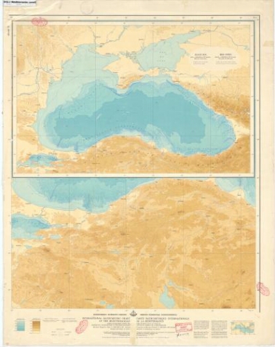 Carte bathymétrique internationale de la Méditerranée, zone 5 Carte bathymétrique internationale de la Méditerranée, zone 5