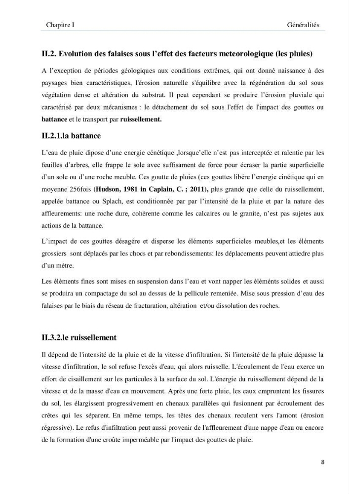 Evolution et dynamique de la falaise Est de Boumerdes et proposition des solutions: