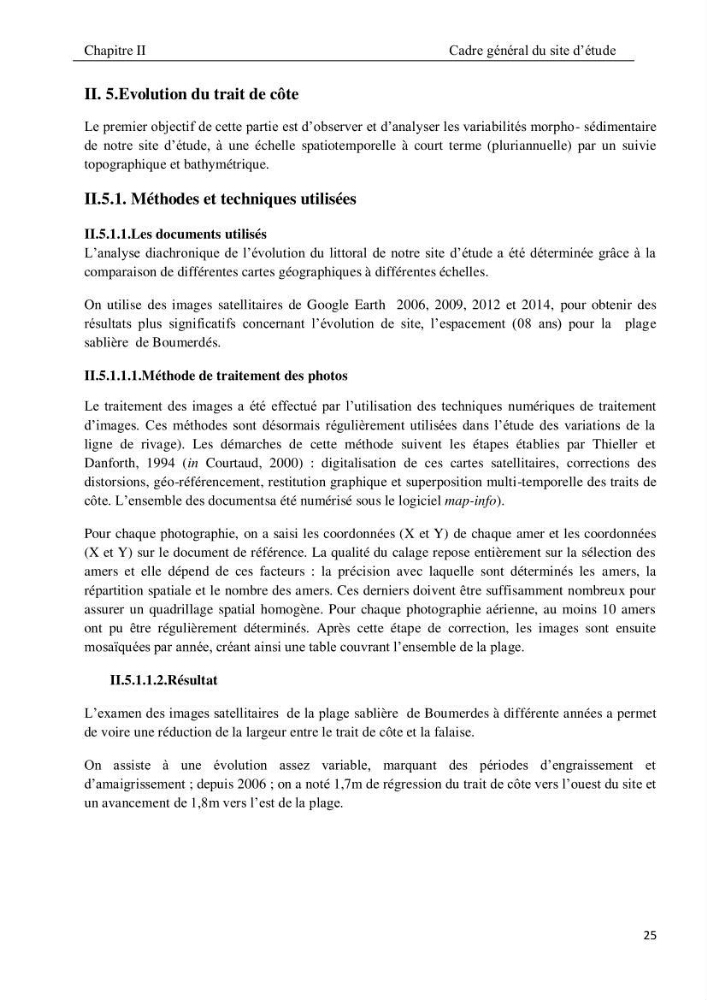 Evolution et dynamique de la falaise Est de Boumerdes et proposition des solutions: