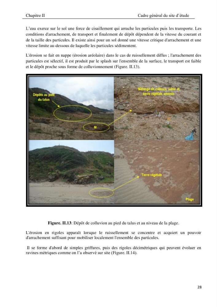 Evolution et dynamique de la falaise Est de Boumerdes et proposition des solutions: