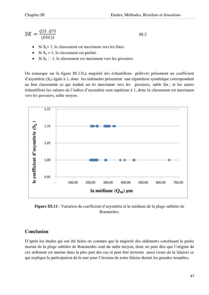 Evolution et dynamique de la falaise Est de Boumerdes et proposition des solutions: