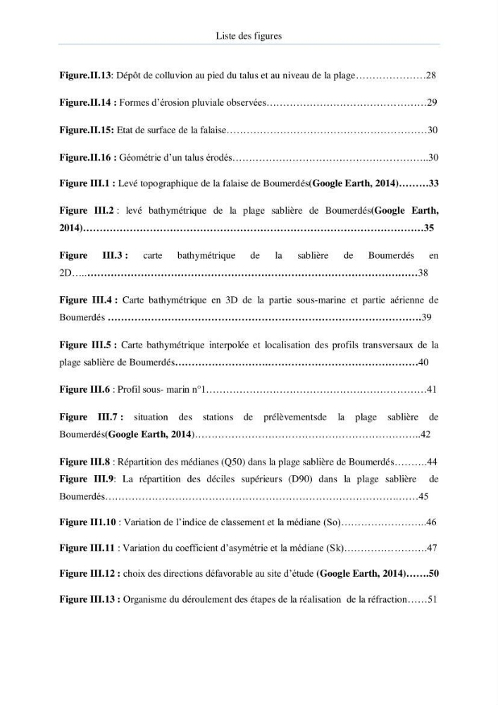 Evolution et dynamique de la falaise Est de Boumerdes et proposition des solutions: