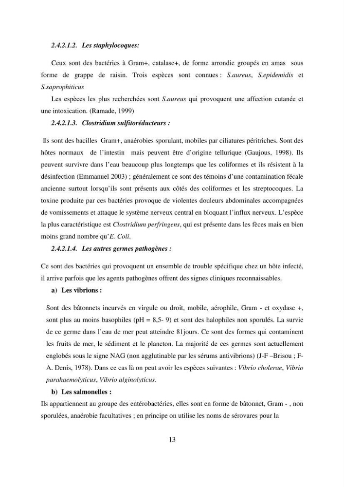 Evaluation des risques sanitaires liés aux déversements des effuents hospitaliers en mer