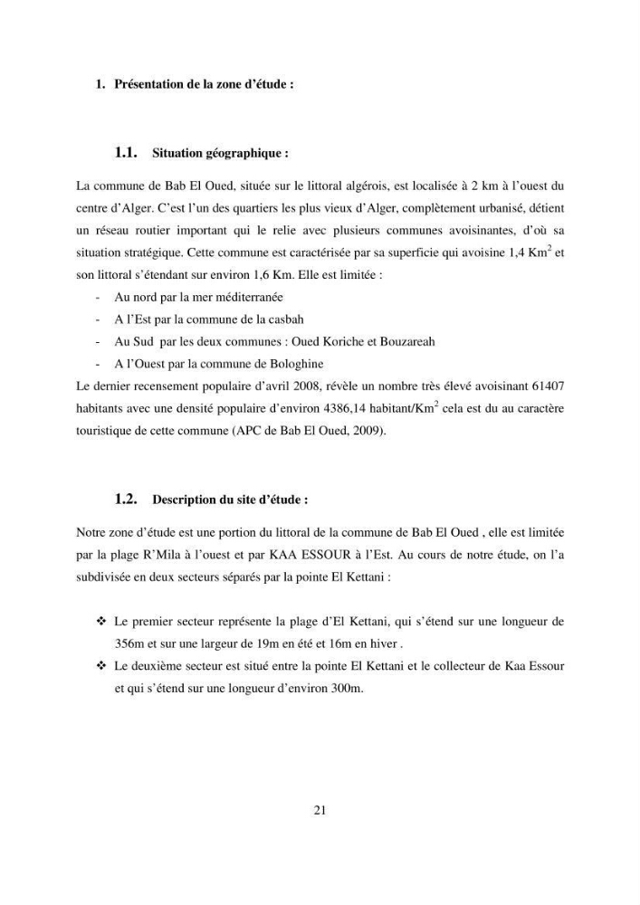 Evaluation des risques sanitaires liés aux déversements des effuents hospitaliers en mer