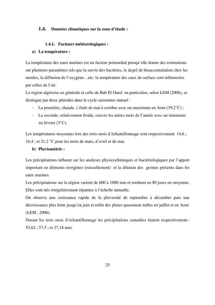 Evaluation des risques sanitaires liés aux déversements des effuents hospitaliers en mer