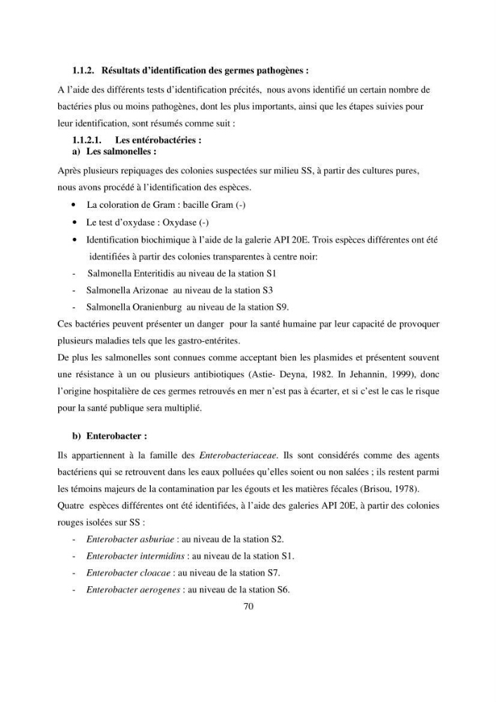 Evaluation des risques sanitaires liés aux déversements des effuents hospitaliers en mer