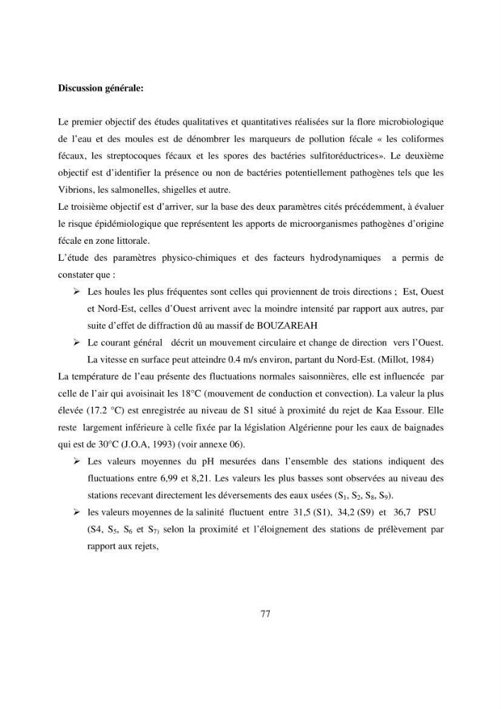 Evaluation des risques sanitaires liés aux déversements des effuents hospitaliers en mer