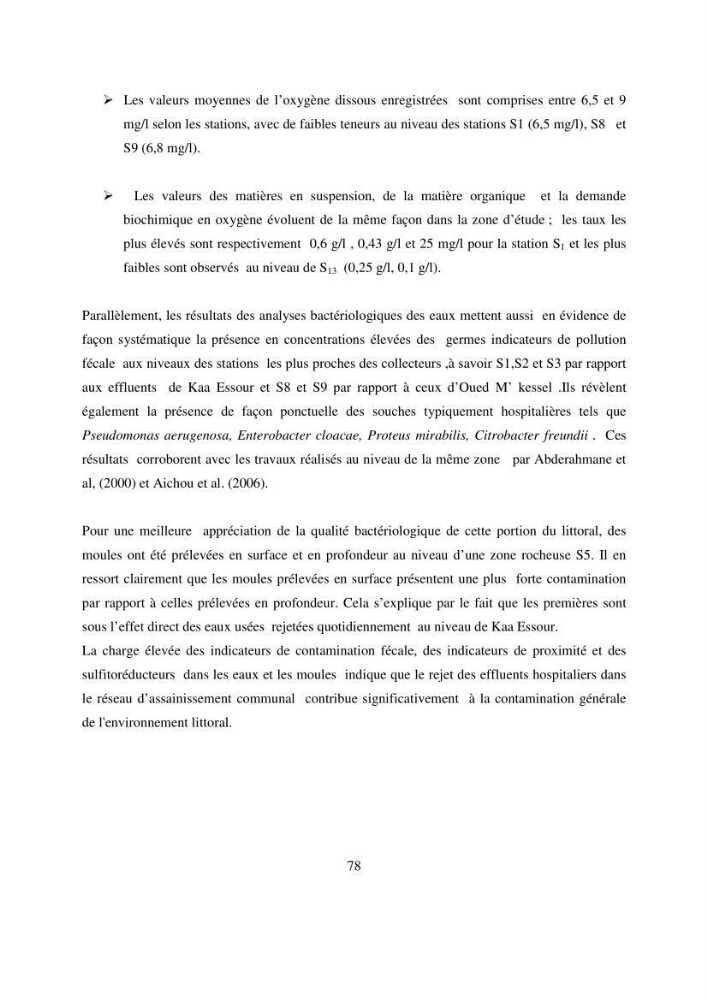 Evaluation des risques sanitaires liés aux déversements des effuents hospitaliers en mer