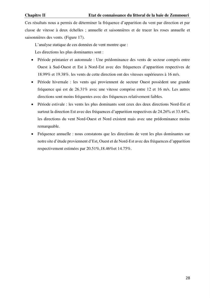 Evaluation des impacts des changements climatiques et des activités anthropiques sur le littoral de la baie de Zemmouri :Vulnérabilité et adaptation