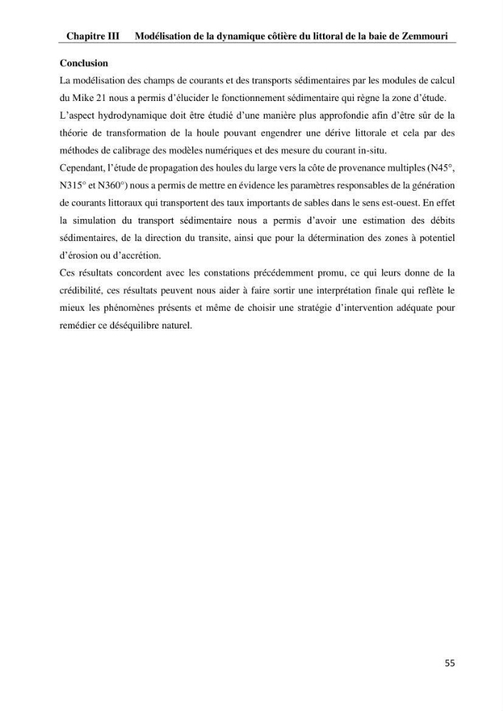 Evaluation des impacts des changements climatiques et des activités anthropiques sur le littoral de la baie de Zemmouri :Vulnérabilité et adaptation