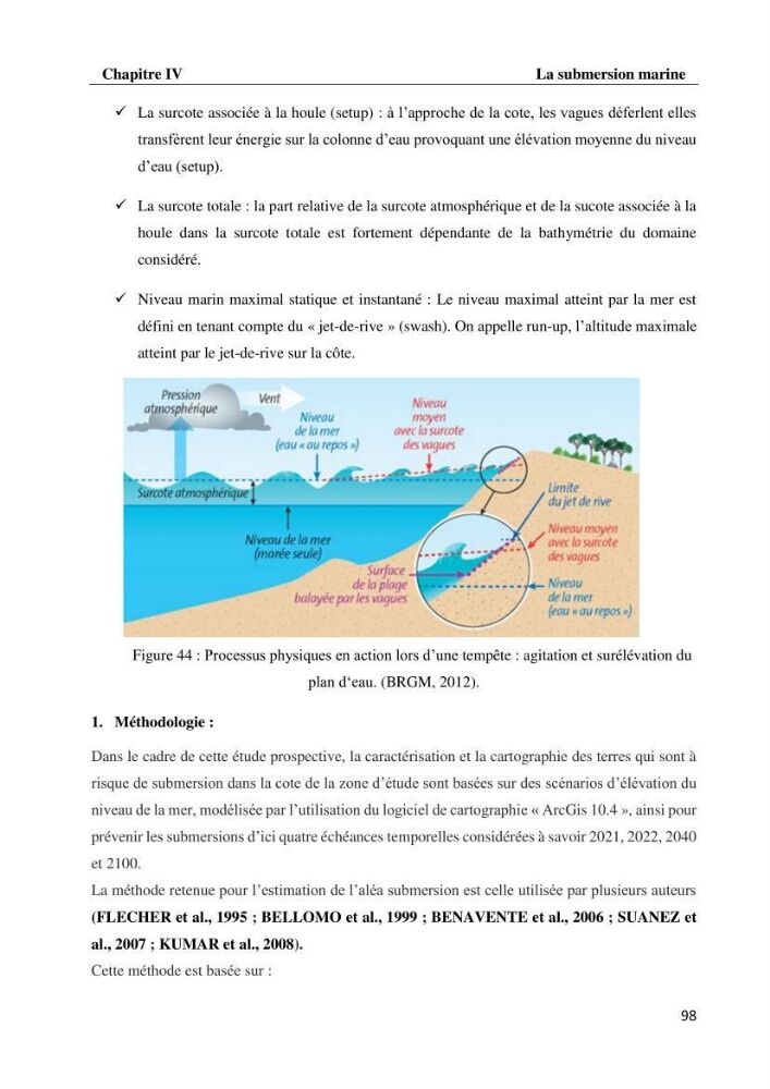 Evaluation des impacts des changements climatiques et des activités anthropiques sur le littoral de la baie de Zemmouri :Vulnérabilité et adaptation