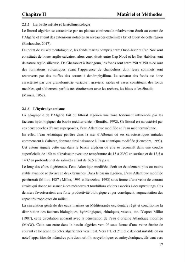Distribution des herbiers et des espèces associées aux herbiers à Posidonia oceanica de la côte algérienne