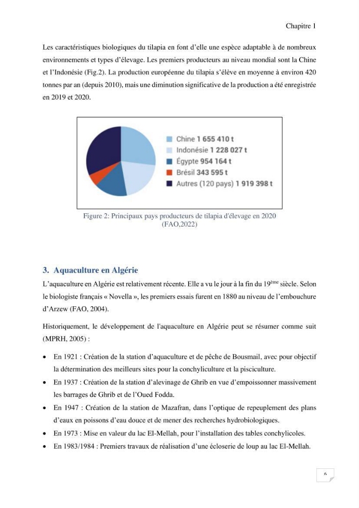 Elevage du Tilapia en système Biofloc effets de différentes sources de carbone sur les paramètres du milieu et les performances zootechniques