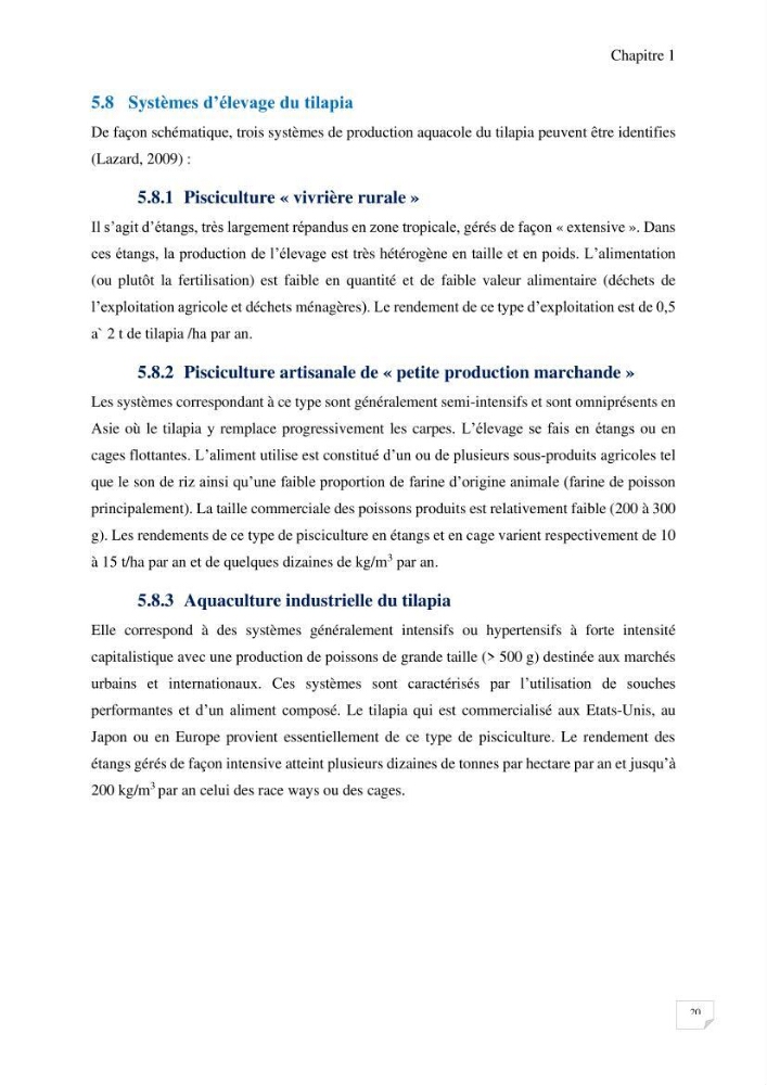 Elevage du Tilapia en système Biofloc effets de différentes sources de carbone sur les paramètres du milieu et les performances zootechniques