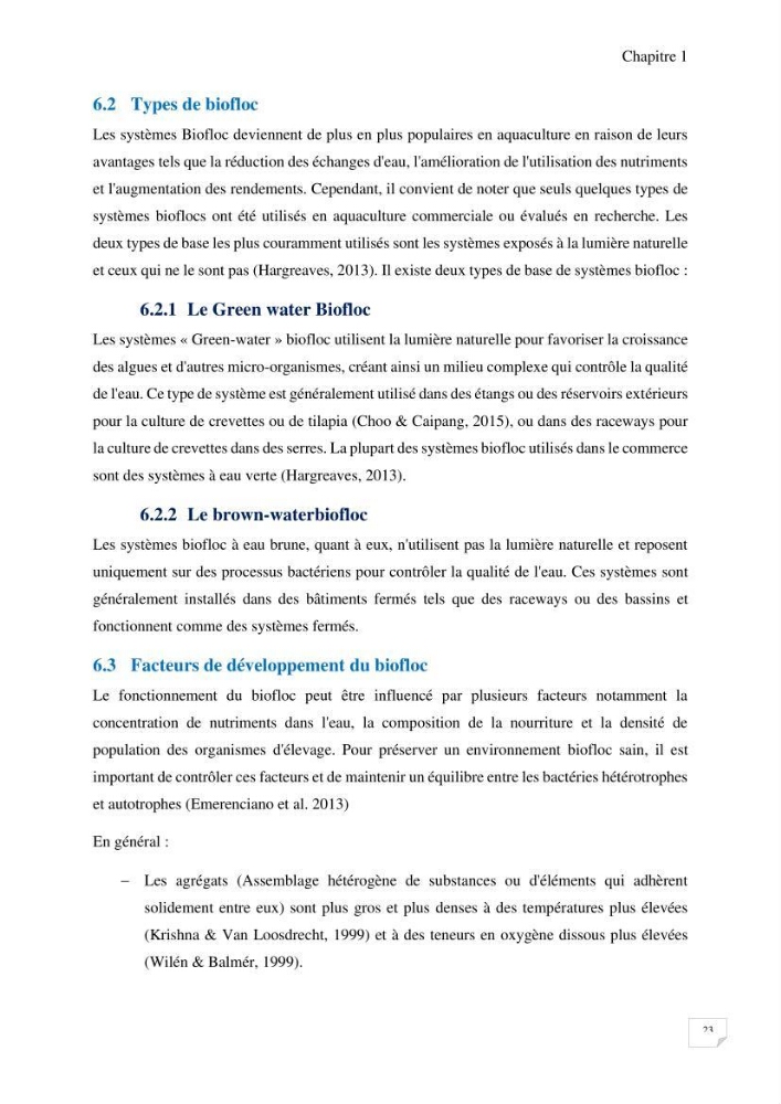 Elevage du Tilapia en système Biofloc effets de différentes sources de carbone sur les paramètres du milieu et les performances zootechniques