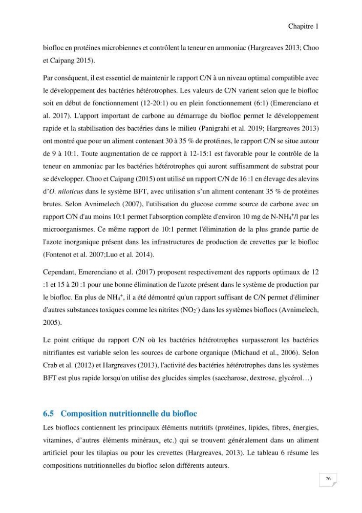 Elevage du Tilapia en système Biofloc effets de différentes sources de carbone sur les paramètres du milieu et les performances zootechniques