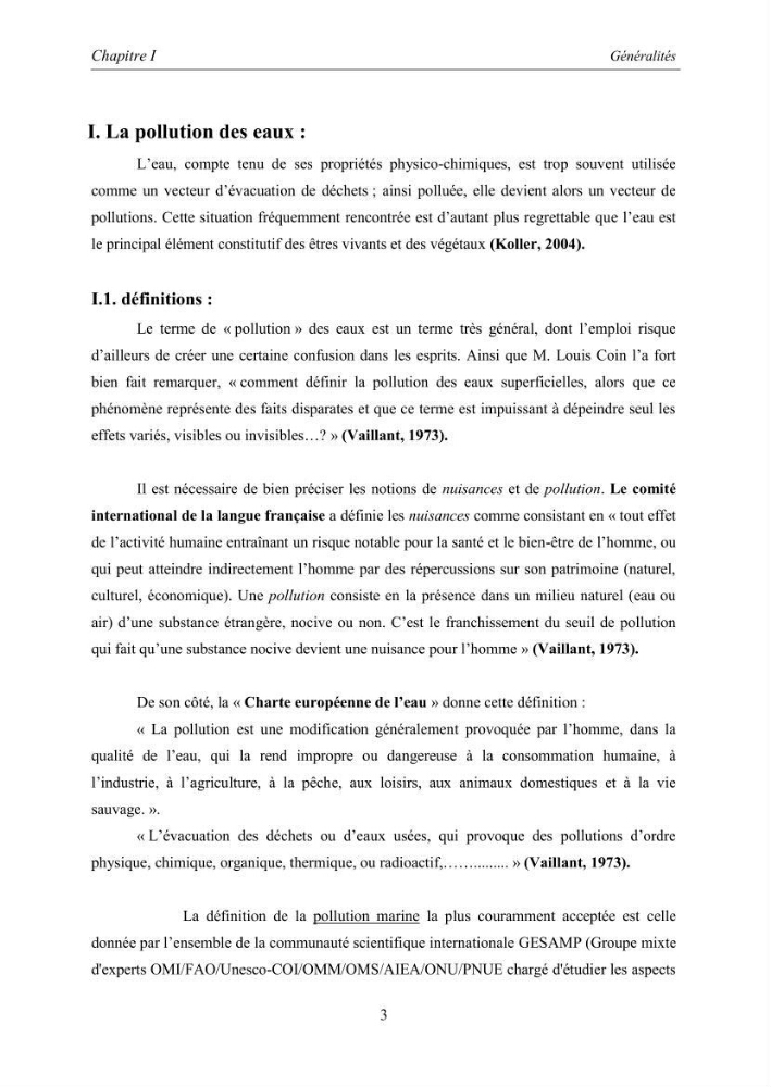 Inventaire des sources terrestres de pollution marine le long du littoral Algérien