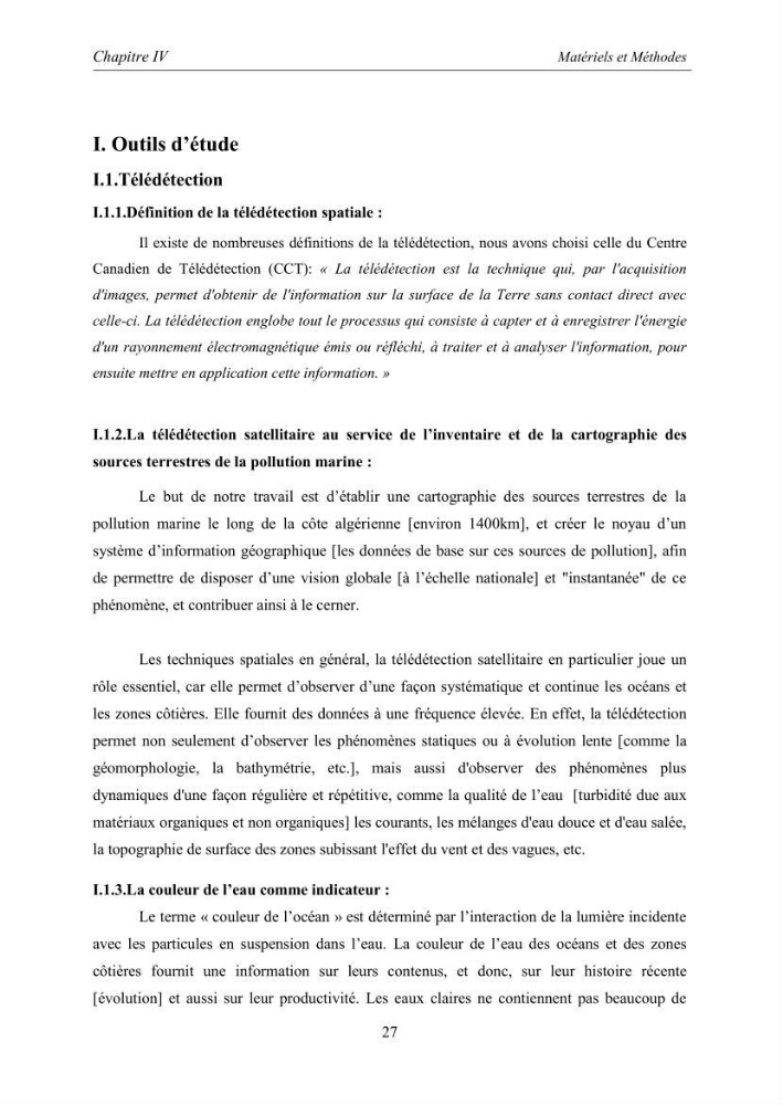 Inventaire des sources terrestres de pollution marine le long du littoral Algérien