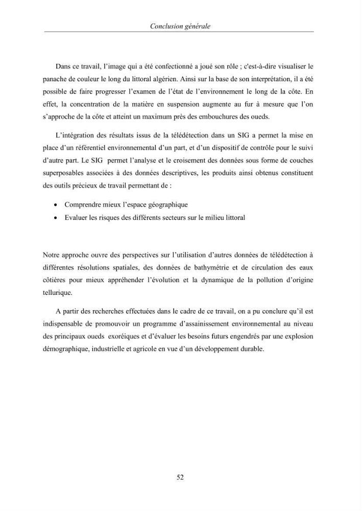 Inventaire des sources terrestres de pollution marine le long du littoral Algérien