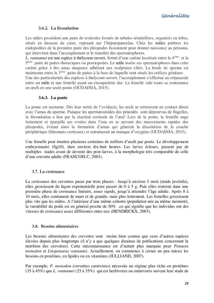Caracterisation de l\'elevage de la crevette Litopenaeus vannamei ( boone,1931) Ferme Pilote la marsa (Skikda)