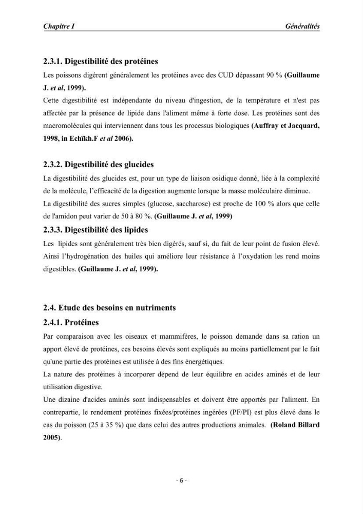 Effet de la levure Saccharomyces cerevisiae incorporée dans l\'aliment sur la croissance des larves de Tilapia nilotica:
