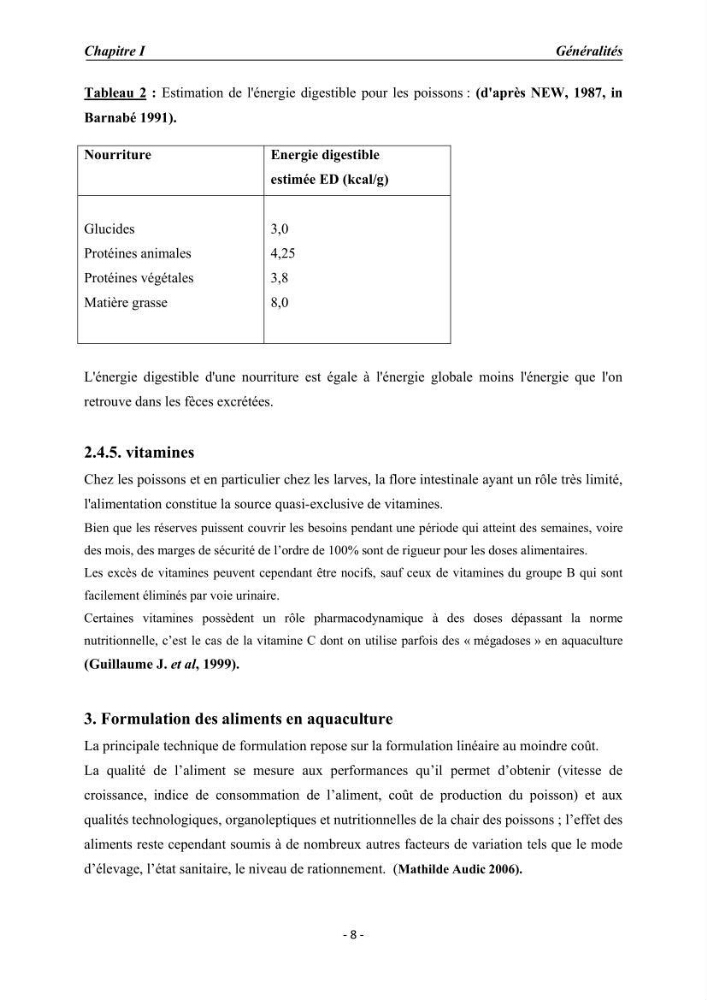 Effet de la levure Saccharomyces cerevisiae incorporée dans l\'aliment sur la croissance des larves de Tilapia nilotica:
