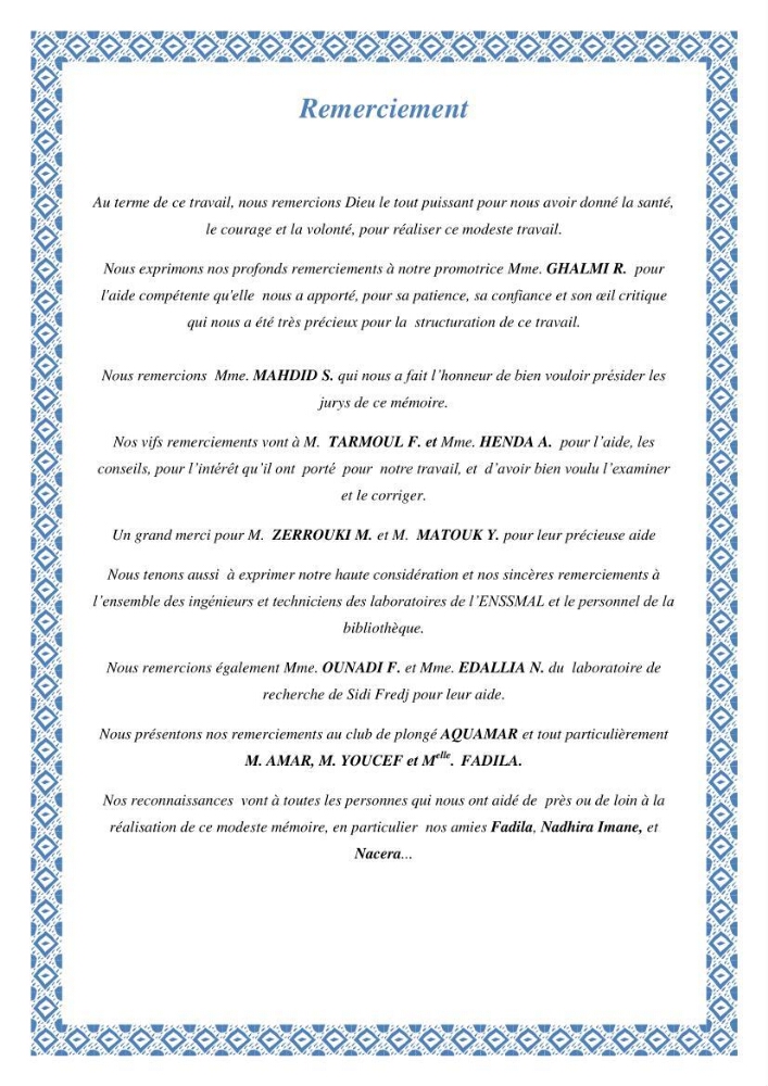 Contribution à l\'étude des paramètres vitaux de l\'herbier à posidonie ( Posidonia oceanica) en relation avec la pollution chimique