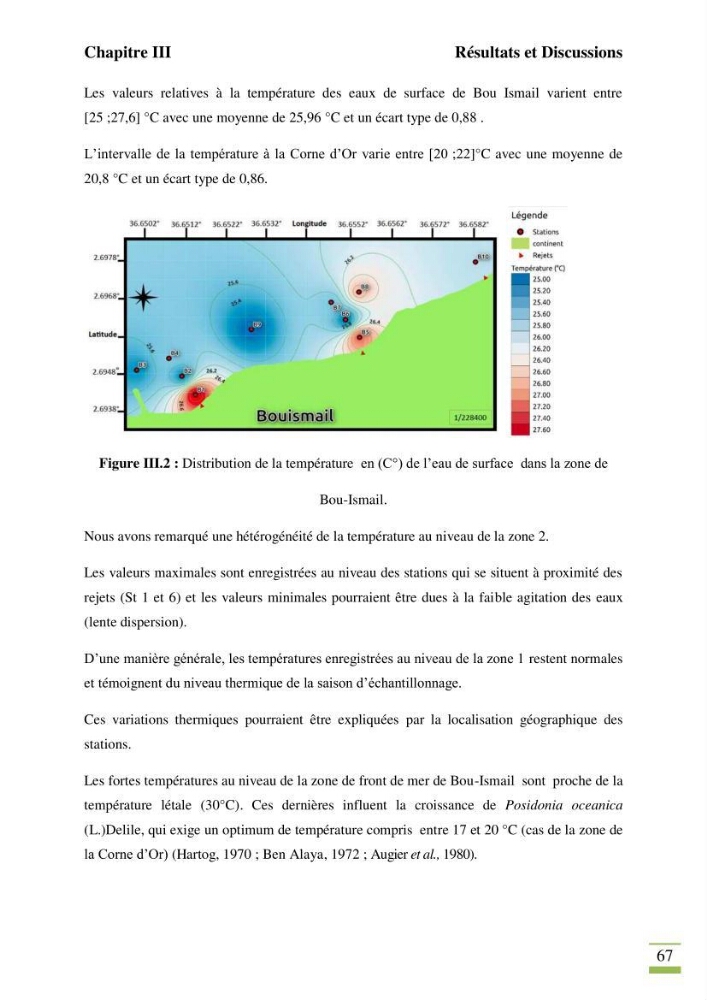 Contribution à l\'étude des paramètres vitaux de l\'herbier à posidonie ( Posidonia oceanica) en relation avec la pollution chimique