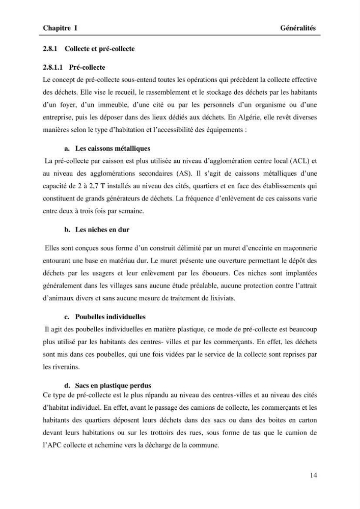L\'Empreinte carbone des déchets ménagers et assimilés, relative au transport et la collecte dans les communes côtières de la wilaya d\'Alger