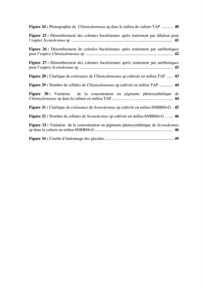 Contribution à la culture des espèces de microalgues d\'eau douce à intérêt aquacole