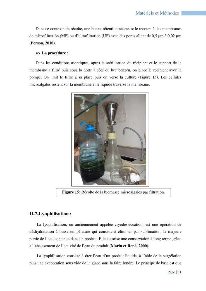 Contribution à la culture des espèces de microalgues d\'eau douce à intérêt aquacole