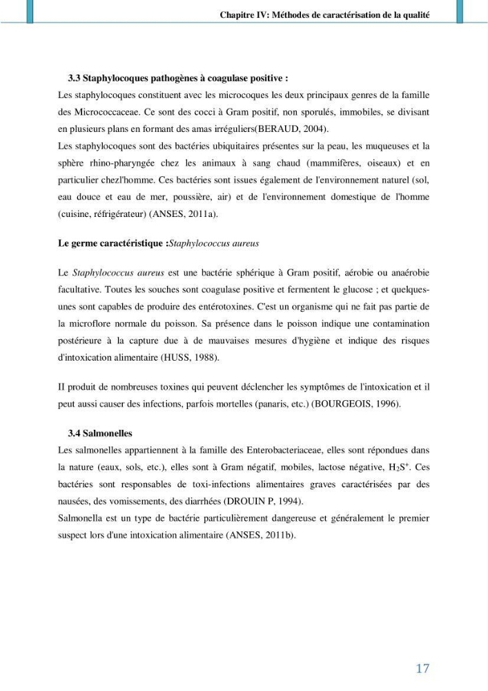 Suivi de l’évaluation de la qualité de fraicheur des poissons d’eau douce et leur valorisation par des procédés traditionnels