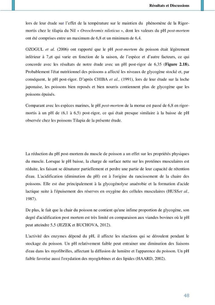 Suivi de l’évaluation de la qualité de fraicheur des poissons d’eau douce et leur valorisation par des procédés traditionnels