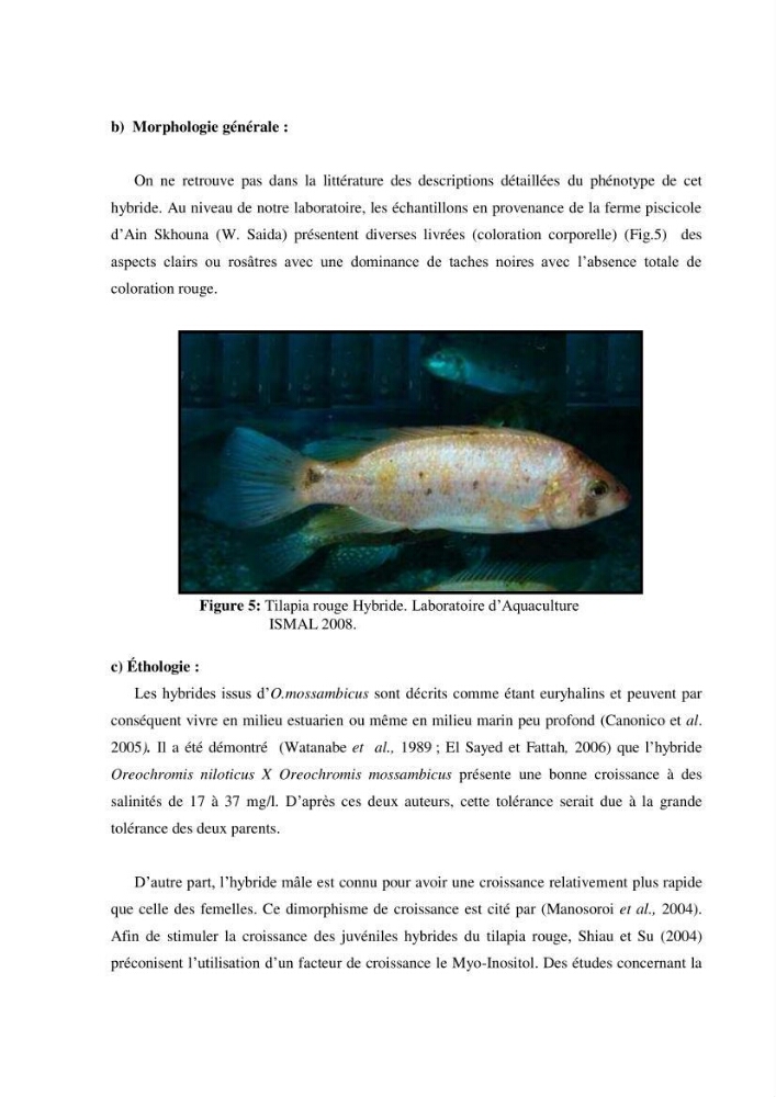 Investigation préliminaire sur la parasitofaune de trois cichlides d\'Algérie
